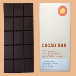 3.5 oz. Cacao Bar: 75%Cacao 25%Allulose